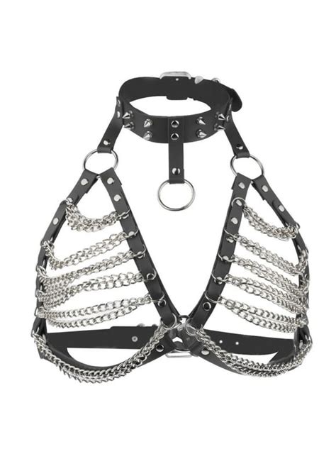 womens leather body harness