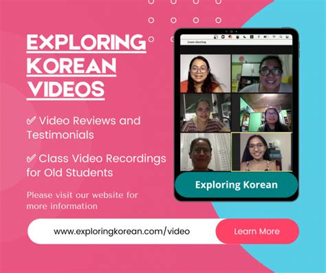 Video Reviews And Recorded Cs Exploring Korean