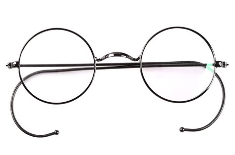 galleon agstum retro small round optical rare wire rim eyeglasses frame gunmetal 39mm