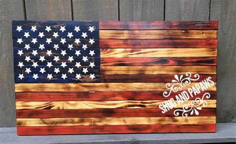 rustic american flag wall decor rustic wooden american flag charred wooden flag wall art