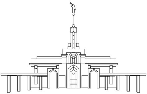 You might also be interested in coloring pages from lds category. Mt. Timpanogos Utah Temple Coloring | Utah temples, Lds ...