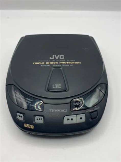 Jvc Portable Cd Player Xl P62 1996 Black Working Tested 3499 Picclick