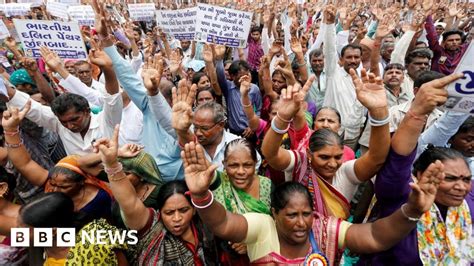 India Low Caste Dalits Protest Over Gujarat Attacks Bbc News