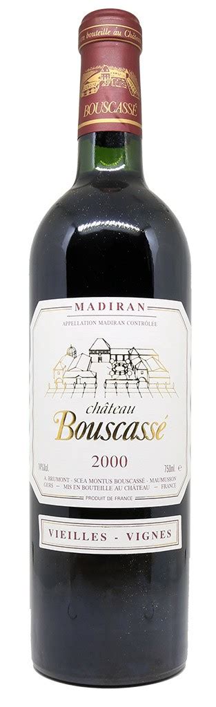 Madiran Château Bouscassé Vieilles Vignes 2000 Clos Des Millésimes Achat Vins Caviste En
