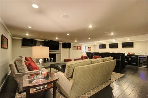 In some areas this is an acceptable building style and it would be considered as finished area, that is of course if it is heated and cooled. Rec Room Basement Project - Contemporary - Basement ...