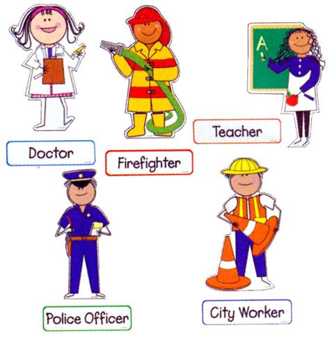 Workers Clip Art Library Community Helpers Community Workers