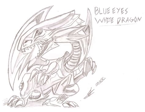 Blue Eyes White Dragon Sketch By Zack138 On Deviantart