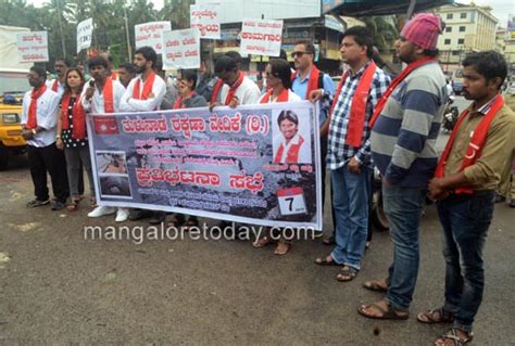 Mangalore Today Latest Main News Of Mangalore Udupi Page Tulunada Rakshana Vedike Protests
