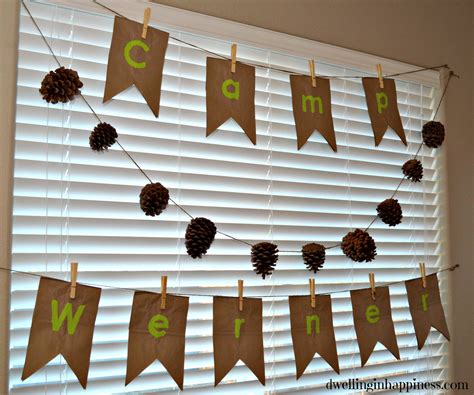 Camping Themed Baby Shower Dwelling In Happiness