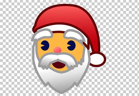 Santa Claus Emoji Father Christmas Percys Design Png Clipart