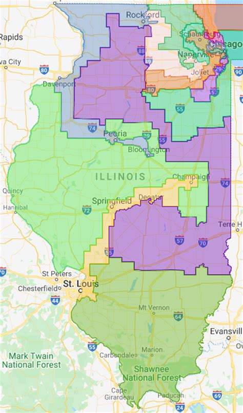 Illinois Congressional District Map 2021 Vs 2022