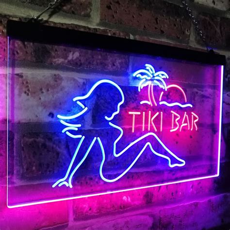 tiki bar girl two colors led home bar sign three sizes home bar signs tiki bar led neon signs