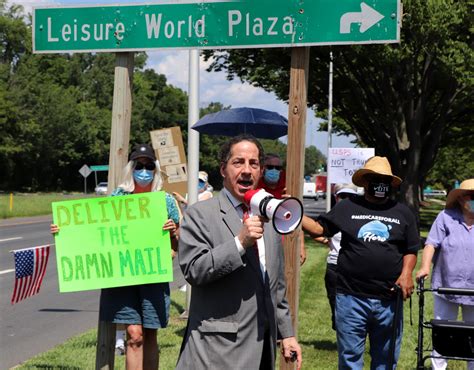 Takoma park, maryland , united states. Raskin Leads Rally to 'Save the Post Office' with Leisure ...