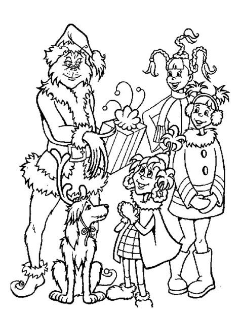 Grinch Stole Christmas Printable Coloring Pages