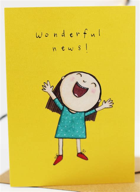 Wonderful News Hurray Celebration Card Congratulations Etsy