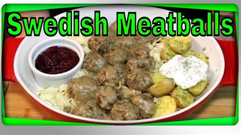 How To Make Delicious Swedish Meatballs With Lingonberry Jam Youtube