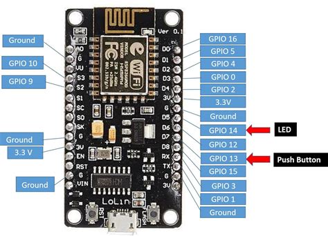 Esp8266 кнопка Arduino