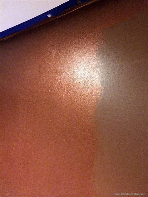 Your sink probably isn't painted. A Shimmery Metallic Copper Wall with Modern Masters ...