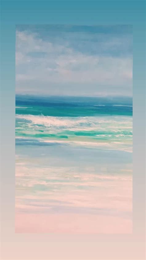 Original Abstract Painting Of Ocean Wave Landscape Ocean Painting On
