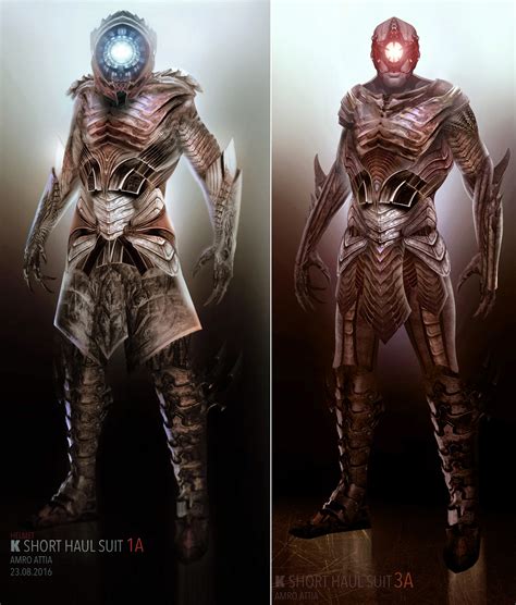 Amro Attia Concept Art Klingon Suit Designs