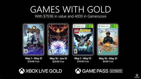 Microsoft Announces Mays Xbox Live Gold Subscriber Playlist Geekrar