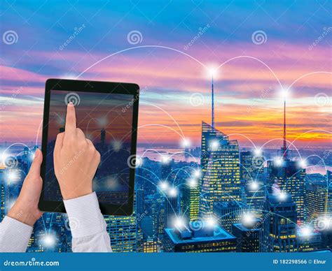 Smart City In Innovation Concept Stock Photo Image Of Electricity