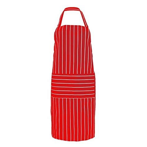 Galaksy Red Stripe Kitchen Apron For Women Men Useful Cooking Apron