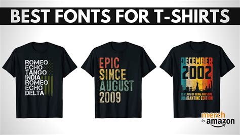 The Best Fonts For T Shirt Designs How To Boost Your Print On Demand