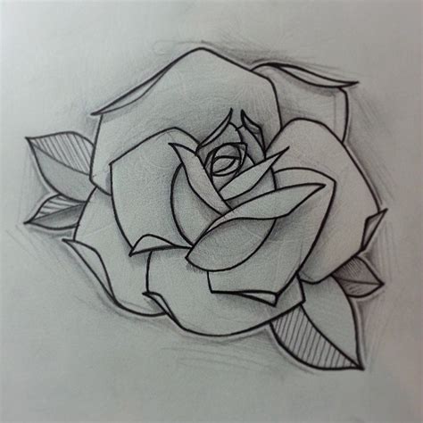 No matter your project, we're bound to have what you're looking for. Traditional Rose Tattoo Outline - Tattoo Maze