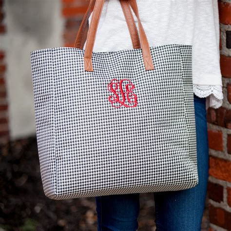 Monogrammed Game Day Tote Bag