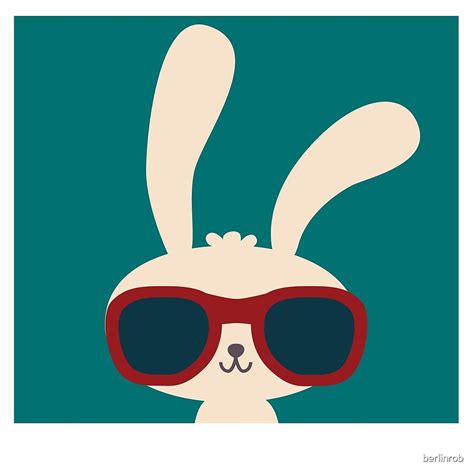 Cool Easter Bunny With Sunglasses By Berlinrob Redbubble
