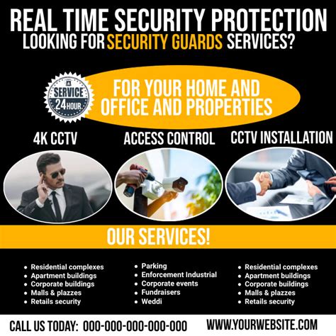 Security Flyer Template Postermywall