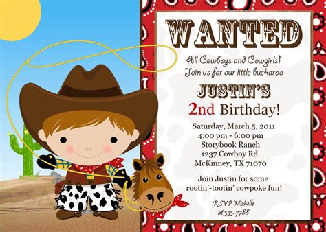 Cowboy Birthday Cards