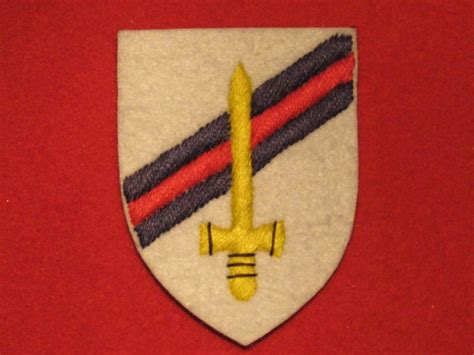 British Army 6th Guards Armoured Brigade Formation Badge Ww2 White