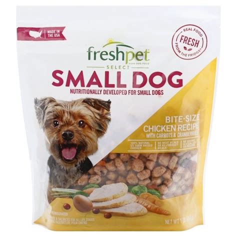 Freshpet Dog Food Chicken Recipe Bite Size Small Dog 1 Lb From