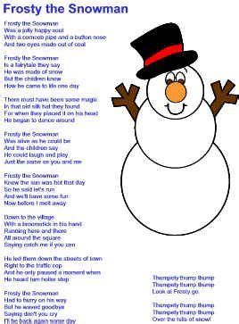 Everyday is i want you to know that i'm never leaving cause i'm mrs. Christmas songs: Frosty the Snowman | 25 days of xmas to ...