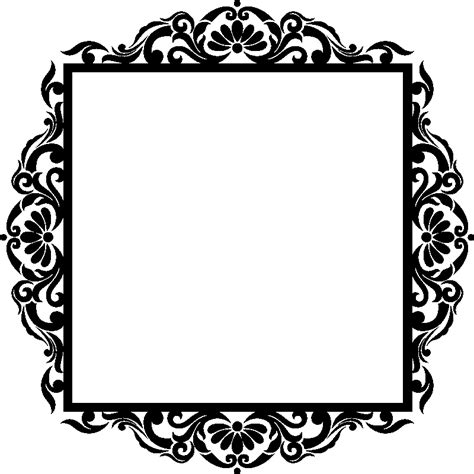 More images for carré blanc png » Stickers muraux baroque - Sticker Cadre et baroque | Ambiance-sticker.com