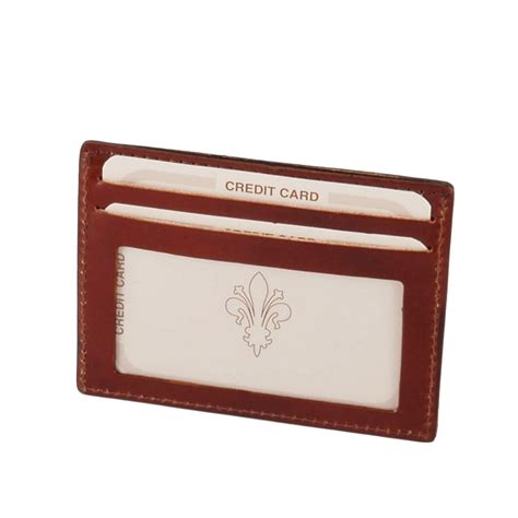 Exclusive Leather Credit Business Card Holder Brown Tl