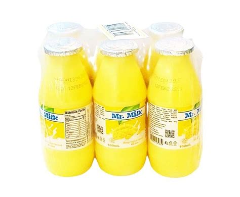 Del Monte Mr Milk Mango Yoghurt Flavored Milk Drink 6 Packs X 100ml