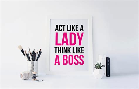 Act Like A Lady Think Like A Boss Boss Lady Girl Boss Etsy