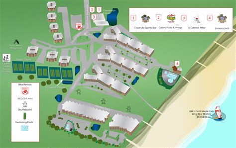 Resort Map Hilton Head Island Beach And Tennis Resort