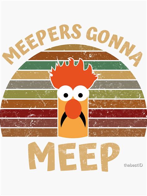 The Muppet Show Beaker Meepers Gonna Meep Sticker For Sale By