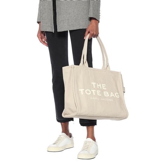 The Traveler Canvas Tote In Beige Marc Jacobs Mytheresa