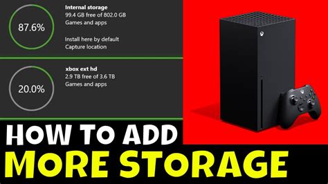 Xbox Series X How To Add More Storage Youtube