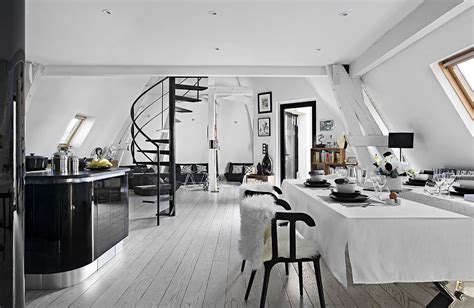 black  white interior design ideas modern apartment