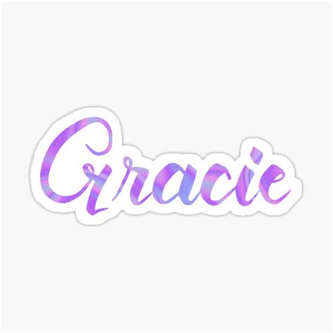 Gracie Sticker For Sale By Surista Redbubble