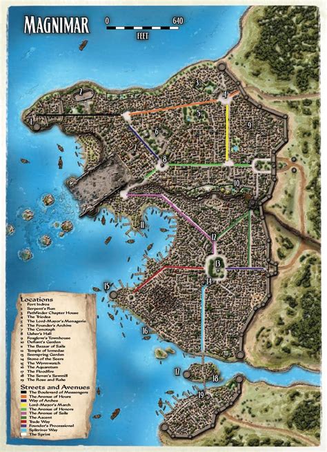 Magnimar Fantasy City Map Fantasy World Map Pathfinder Maps