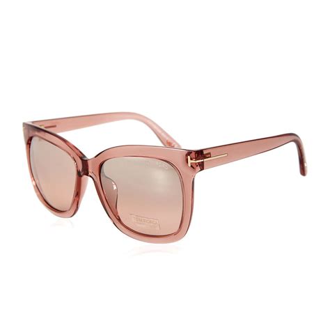 Women S Sunglasses Pink Crystal Pink Gradient Tom Ford Touch Of Modern