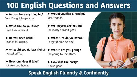 100 English Questions And Answers For Speaking English Fluently