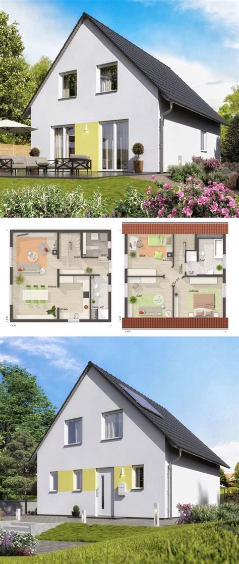 Einen bungalow planen bauen hauser infos fertighaus de. Einfamilienhaus Architektur klassisch mit Satteldach ...